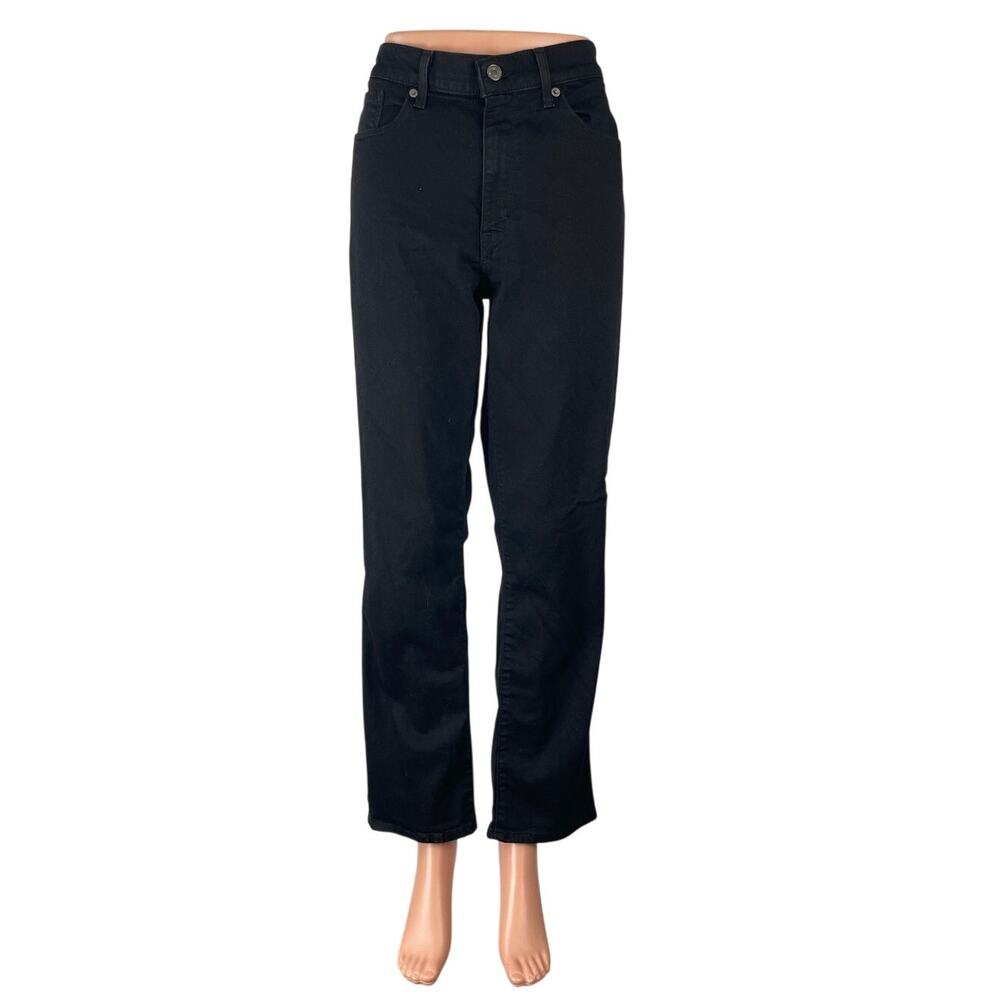 Levi's Classic Straight Women's Black High Rise Relaxed Denim Jeans Size XL